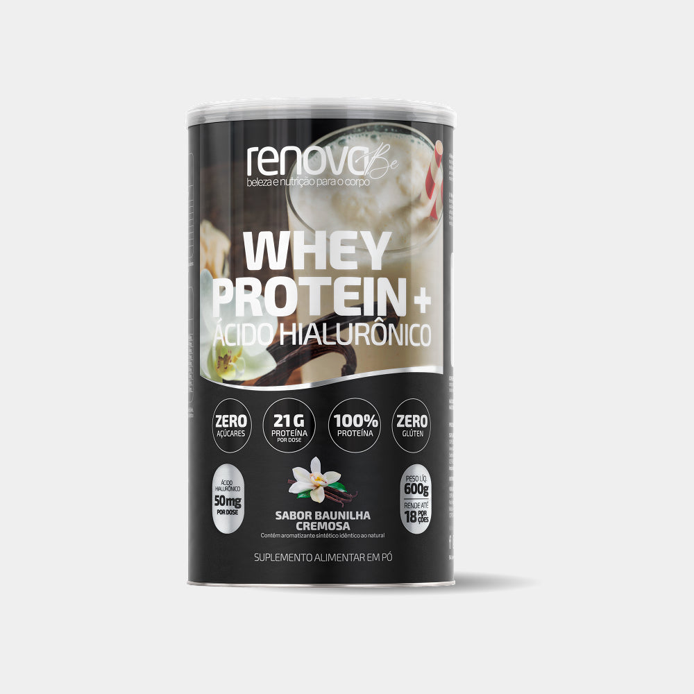 Whey Protein e Ácido Hialurônico - Baunilha