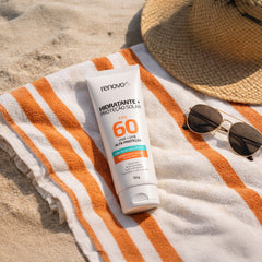 Hidratante Facial + Proteção Solar FPS 60 UVA/UVB Com Ácido Hialurônico